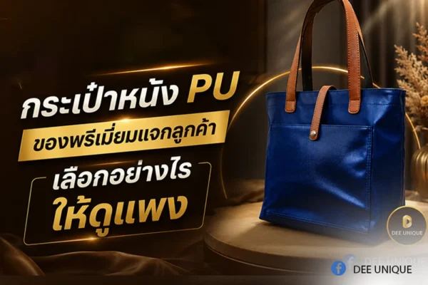 กระเป๋าหนัง PU ของพรีเมี่ยมแจกลูกค้า เลือกอย่างไรให้ดูแพง